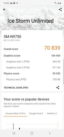 三星 Galaxy Note 10+ 性能速報 &#8211; 性能電力測試 +遊戲實測 + 歷代機型比較 @3C 達人廖阿輝