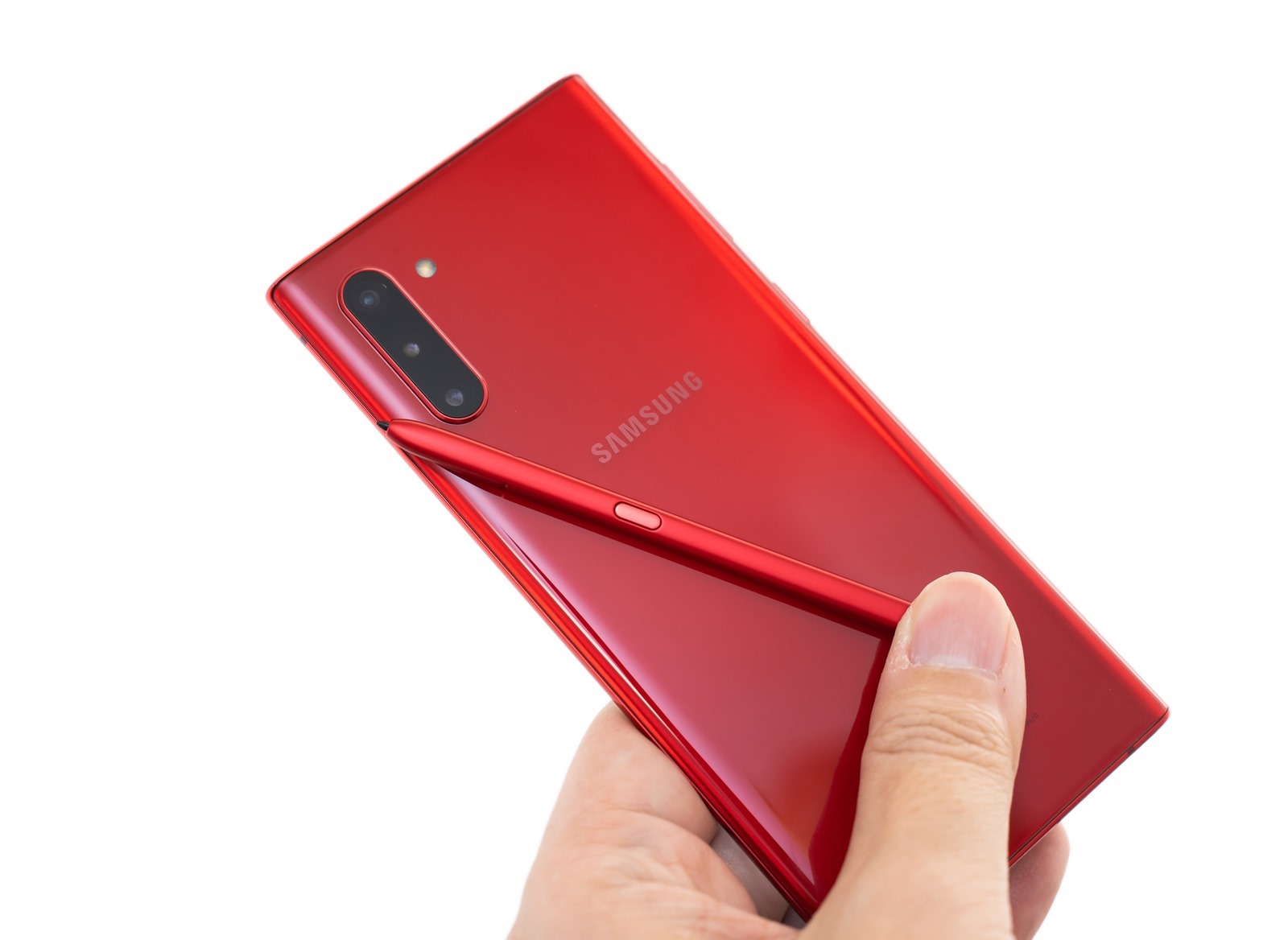 超美三星 Galaxy Note 10 紅色機看過沒？沒看過實機開箱給你看！ @3C 達人廖阿輝