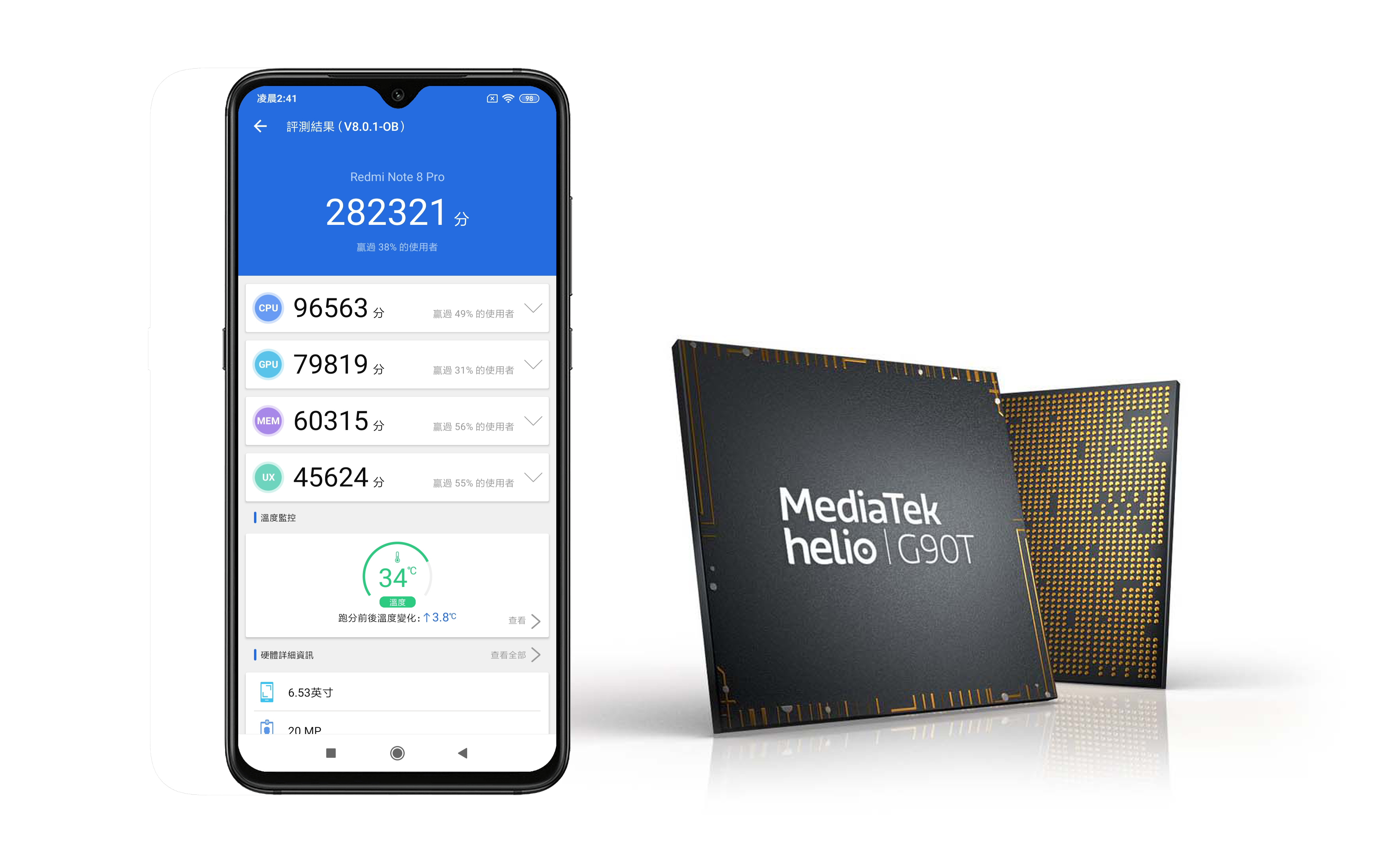 MTK Helio G90T 有點厲害！性能行不行？紅米 Note 8 Pro 性能電力測試 @3C 達人廖阿輝