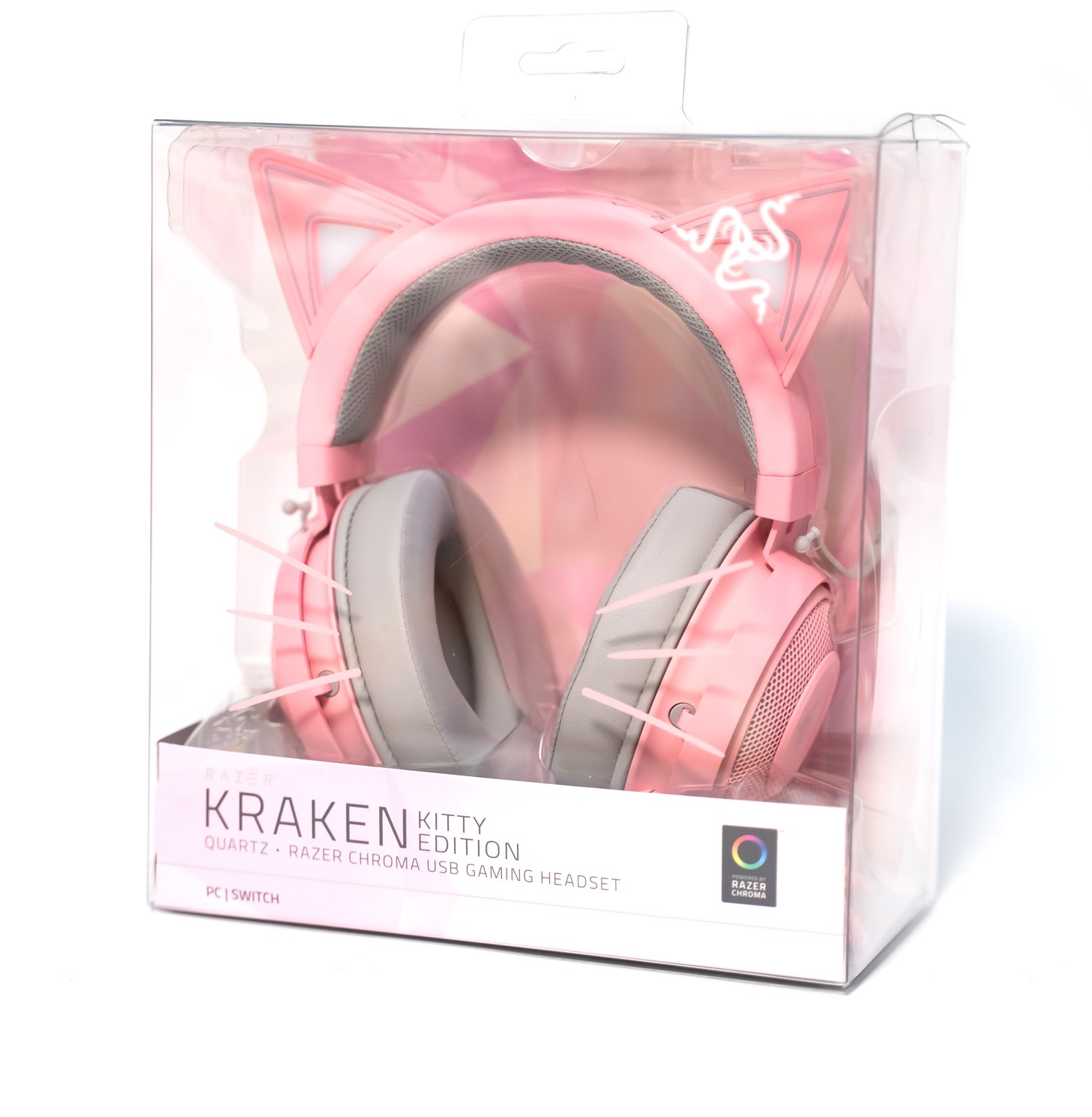 最萌電競耳機就是它！Razer 北海巨妖萌貓版 KRAKEN Kitty Edition 開箱！ @3C 達人廖阿輝