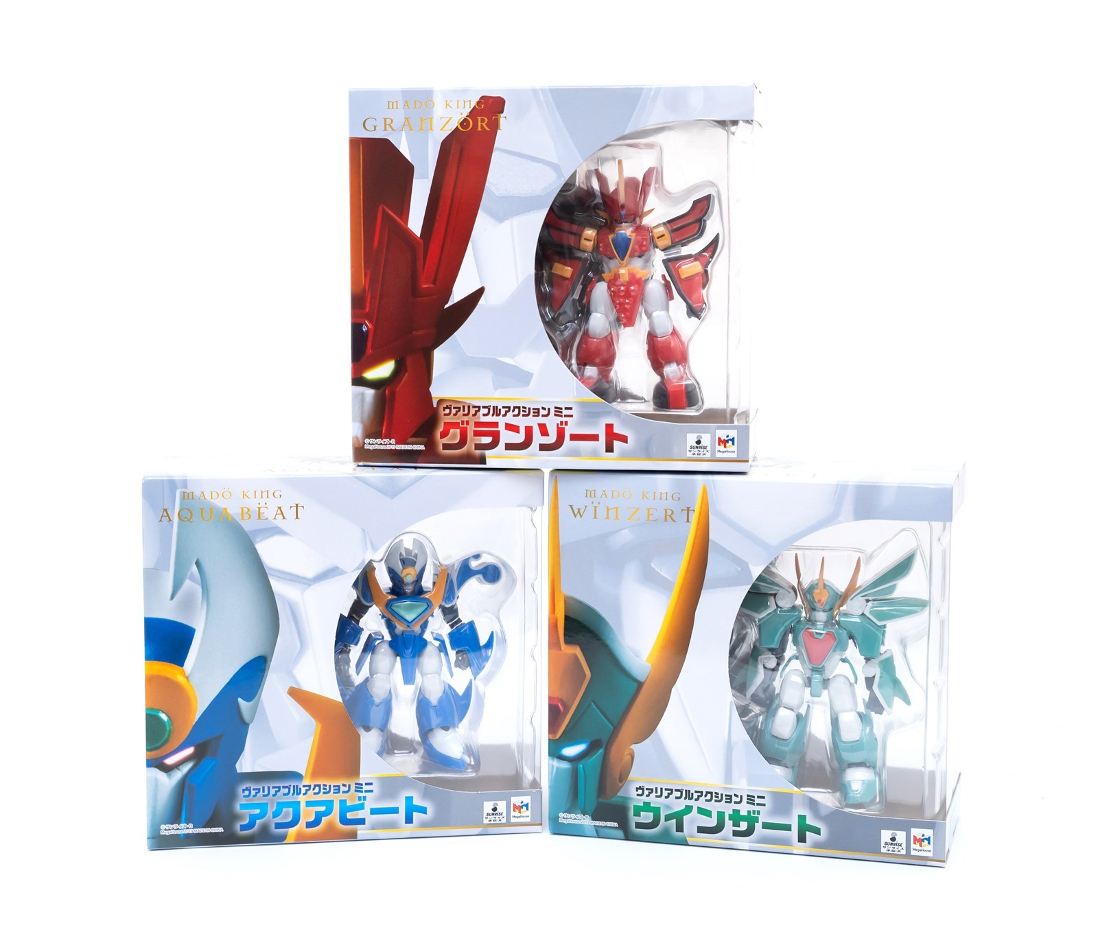 超迷你可變形！MegaHouse Variable Action MINI 魔動王套裝（火王 / 風王 / 水王）開箱分享！ @3C 達人廖阿輝