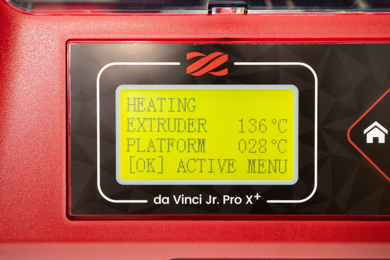 多功能3D列印機-da Vinci Jr. Pro X+，在控制面板中選擇校正功能