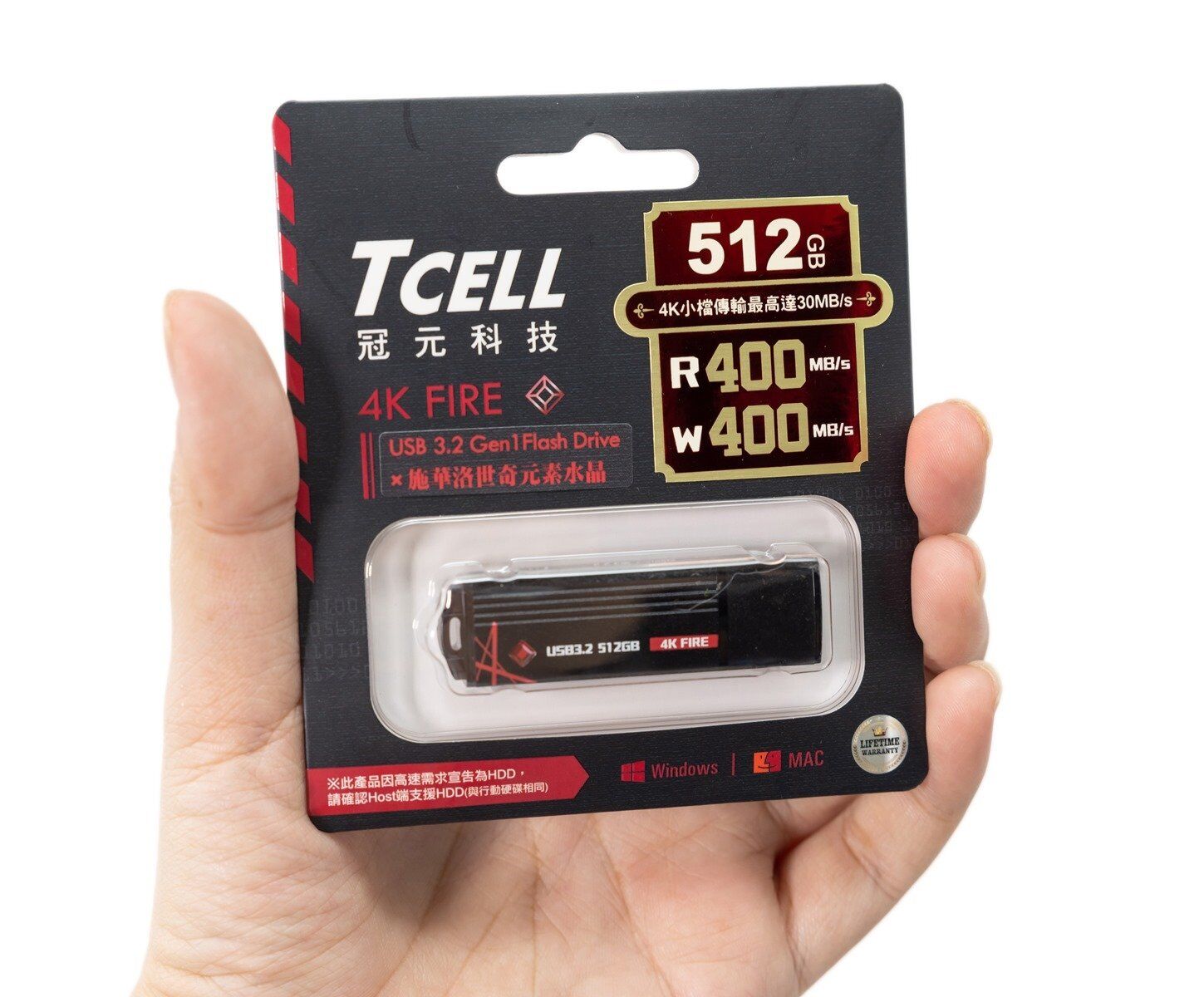 小檔讀寫強化！TCELL 冠元 USB3.2 512GB 4K FIRE 高速隨身碟入手 + 實測 @3C 達人廖阿輝