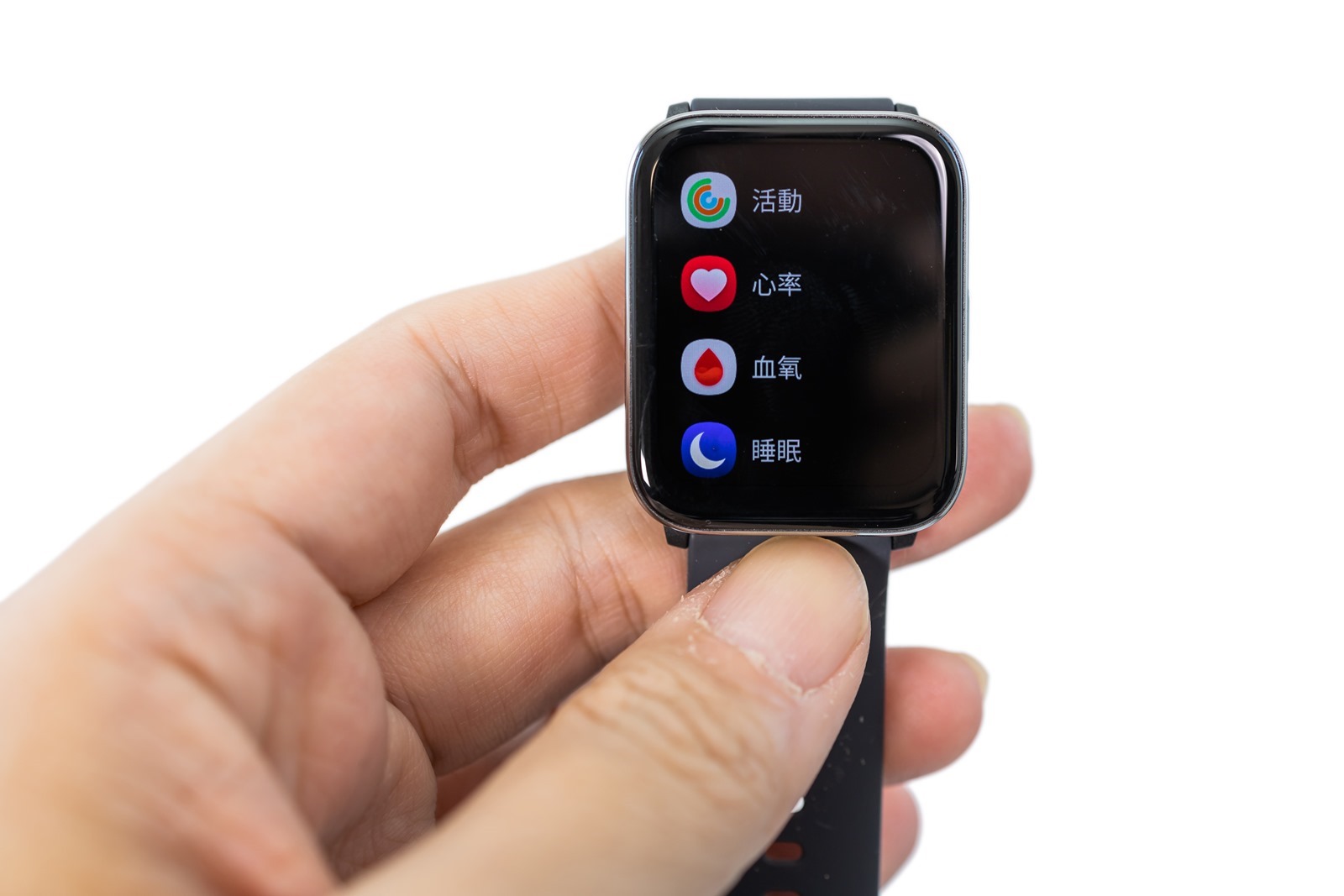21 天超長待機、百種運動模式、支援血氧心率偵測，輕薄順暢大螢幕 HeyPlus 黑加智慧手錶開箱 @3C 達人廖阿輝
