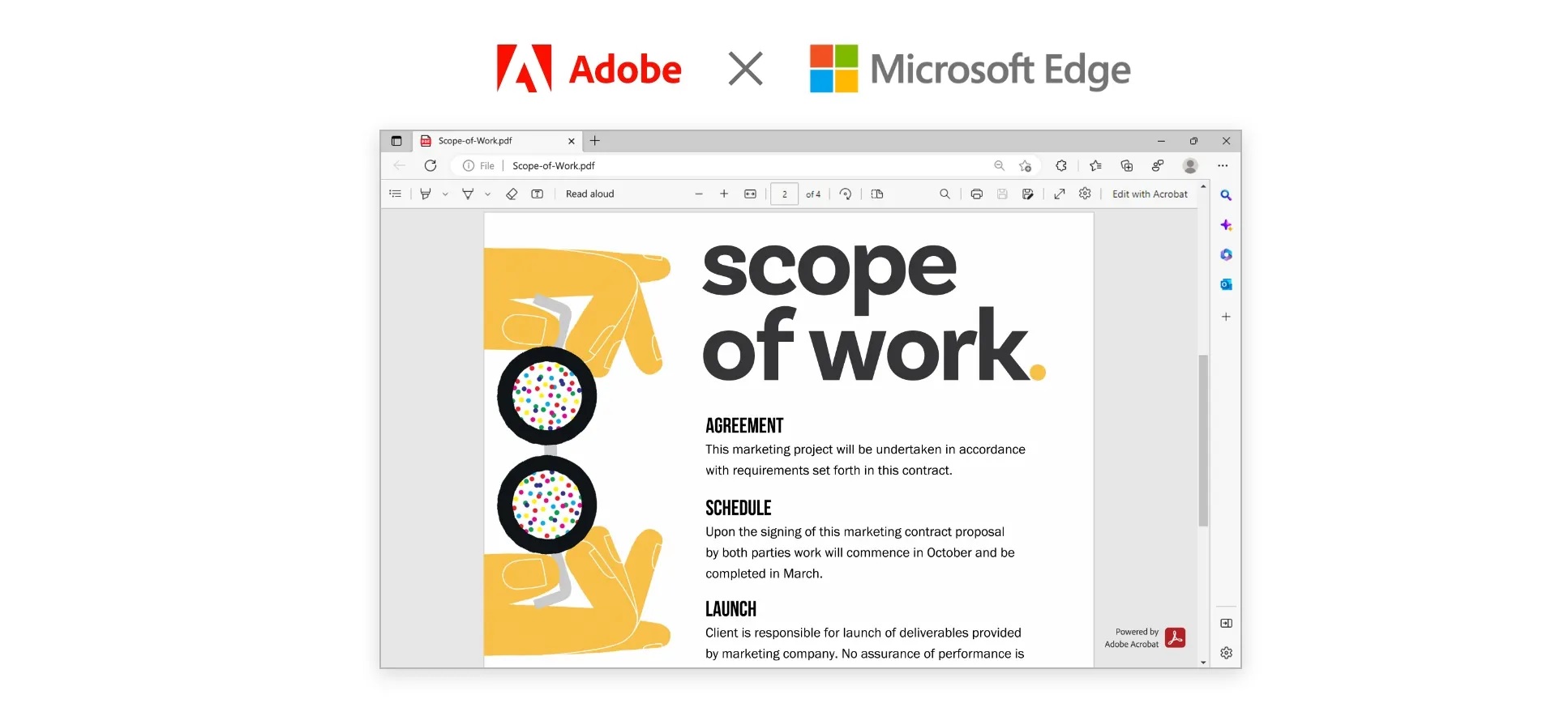 Adobe 和 Microsoft 攜手 透過 Microsoft Edge 為 14 億 Windows 用戶帶來領先業界的 Acrobat PDF 體驗 @3C 達人廖阿輝