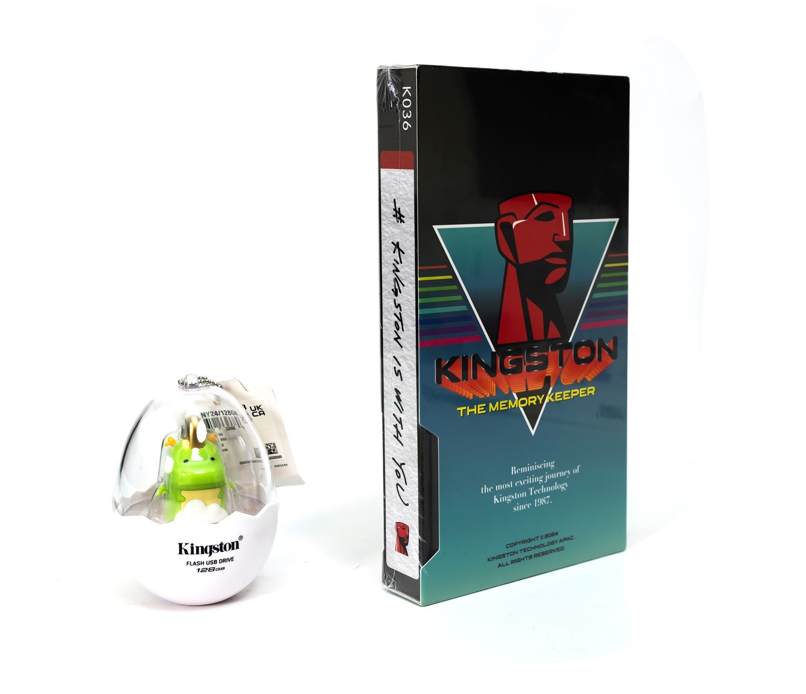 [開箱 ] 有夠可愛 Kingston 金士頓限量萌龍隨身 + 錄影帶復古造型筆記本 @3C 達人廖阿輝