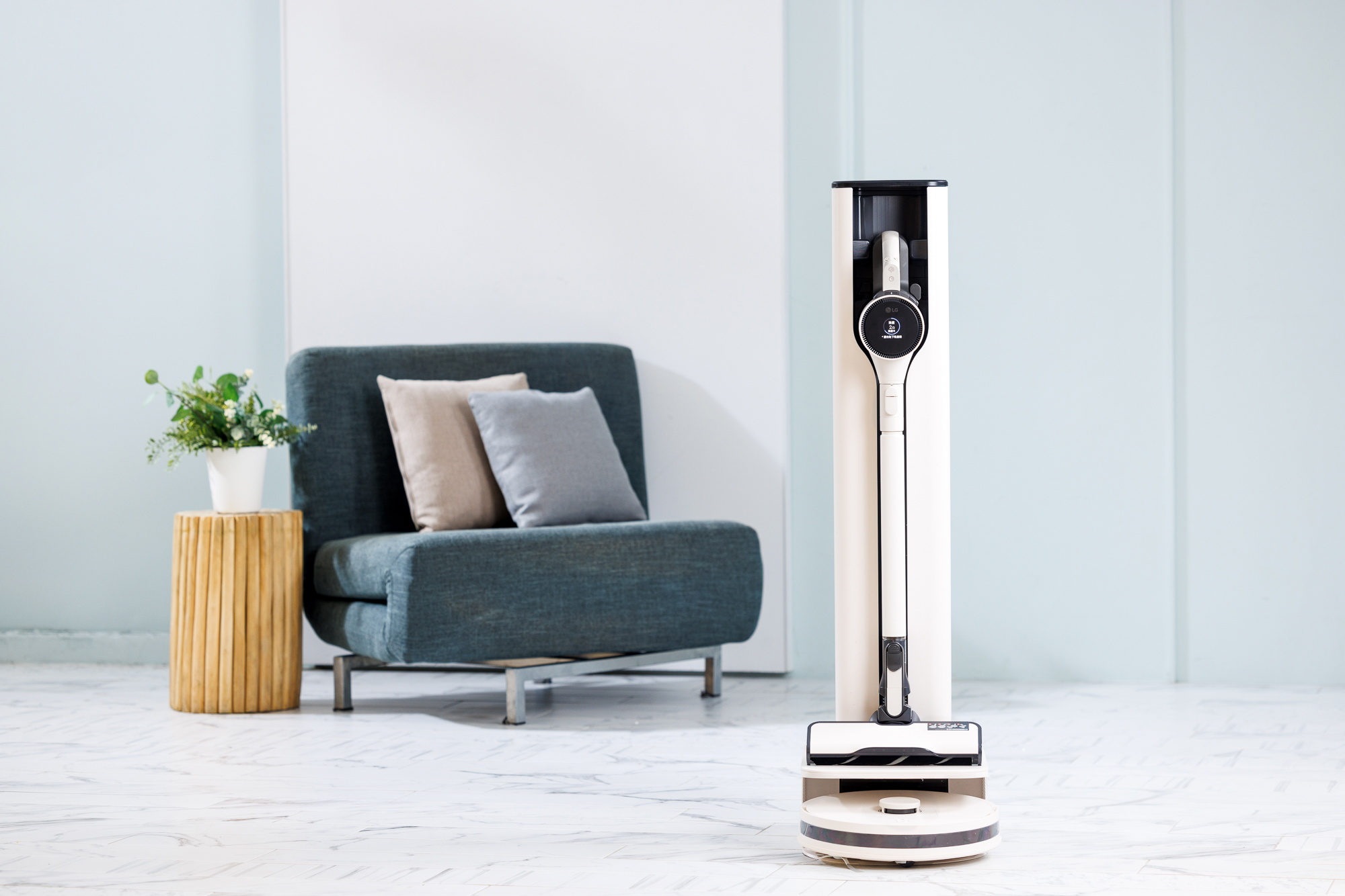 LG CordZero™ All-in-One Tower Combi 清空塔 全球首發在台灣 領先業界推出濕拖清潔機器人與無線吸塵器二合一設計 @3C 達人廖阿輝