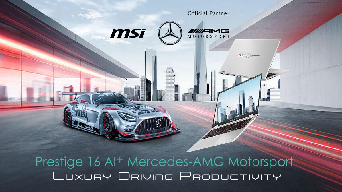 MSI x Mercedes-AMG 再度聯手！Prestige 16 AI+ 聯名款筆電登場 即日起開放預購 @3C 達人廖阿輝