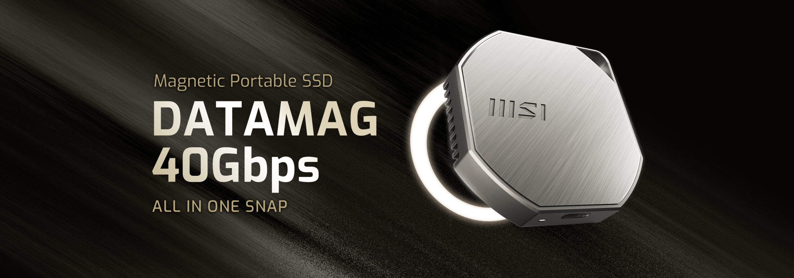MSI 推出全新 DATAMAG 40Gbps 磁吸式外接固態硬碟　高速傳輸 × 磁吸設計 × 專屬 App，打造專業級行動儲存方案 @3C 達人廖阿輝
