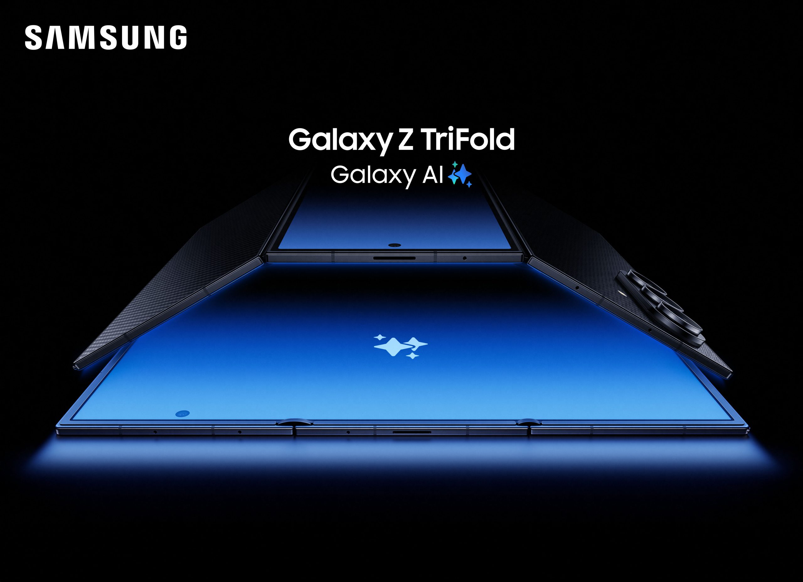 Galaxy Z TriFold 登場：開啟行動創新的全新篇章 Galaxy Z TriFold 以極致規格和旗艦效能打造突破性體驗 左右展開設計，一開即現震撼沉浸大螢幕 成就行動辦公與劇院級觀影的頂級表現 @3C 達人廖阿輝
