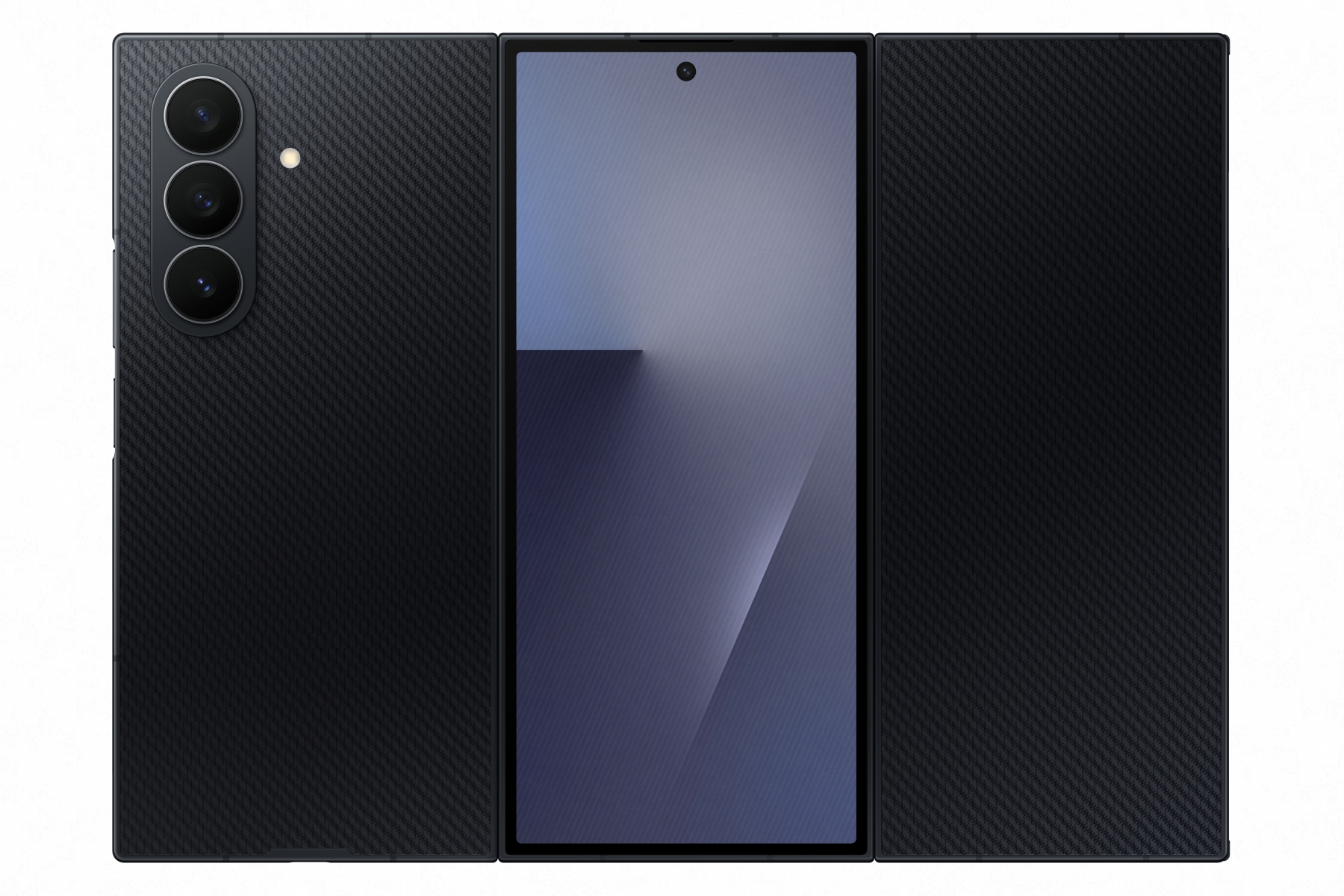 Galaxy Z TriFold 登場：開啟行動創新的全新篇章 Galaxy Z TriFold 以極致規格和旗艦效能打造突破性體驗 左右展開設計，一開即現震撼沉浸大螢幕 成就行動辦公與劇院級觀影的頂級表現 @3C 達人廖阿輝