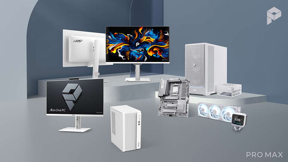 MSI 發表全新 PRO MAX 系列 以統一平台設計，全面釋放現代工作的極限潛能 @3C 達人廖阿輝