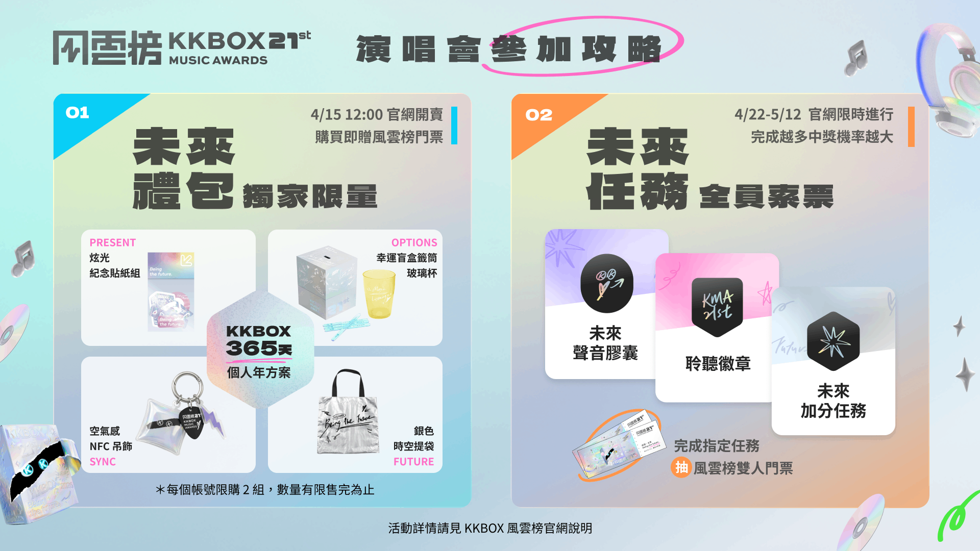 第 21 屆 KKBOX 風雲榜卡司全揭曉!19 組重量級音樂人齊聚小巨蛋 6/13 引爆年度音樂盛會 從此刻唱向未來 @3C 達人廖阿輝 第 21 屆 KKBOX 風雲榜卡司全揭曉!19 組重量級音樂人齊聚小巨蛋 6/13 引爆年度音樂盛會 從此刻唱向未來 @3C 達人廖阿輝