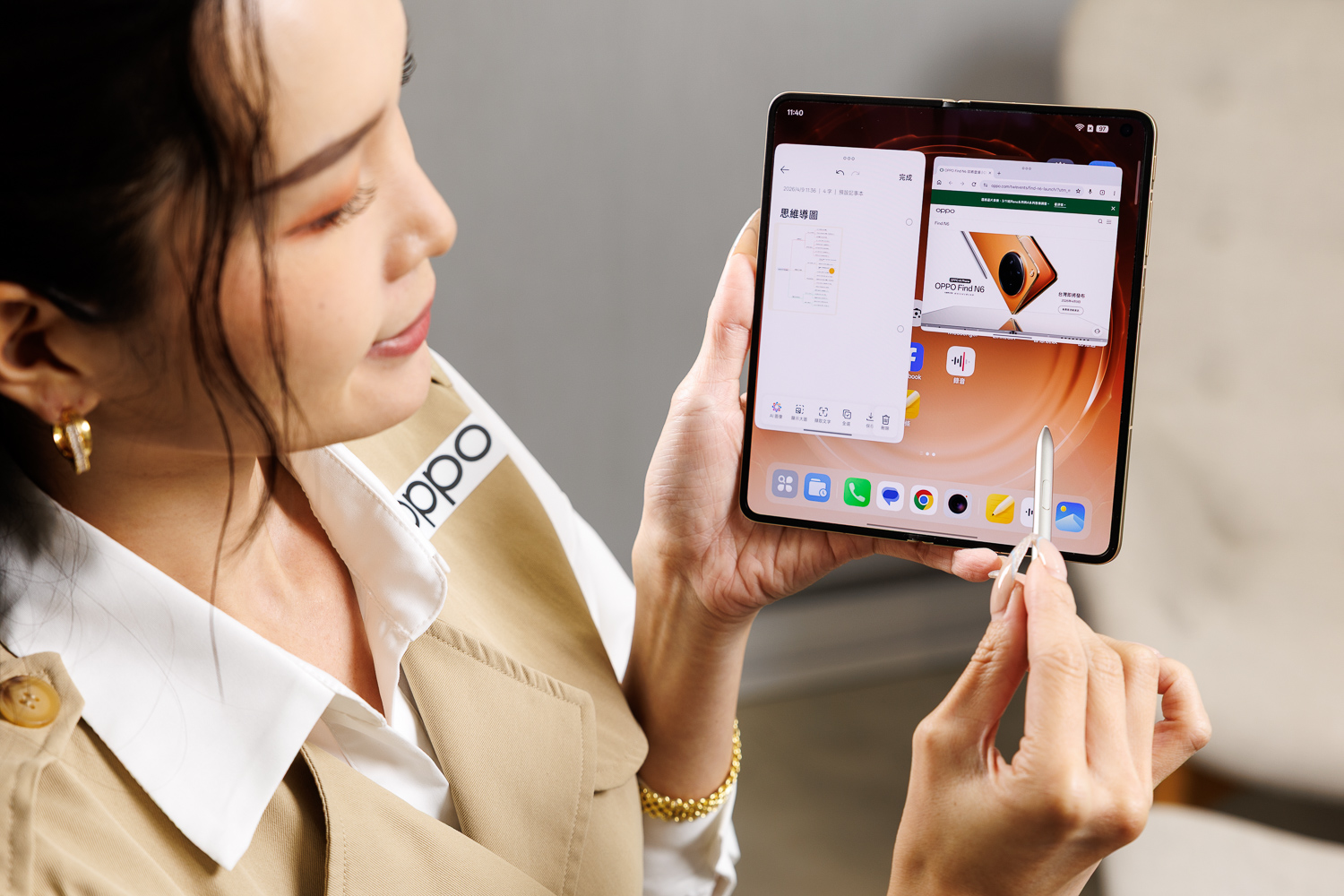 OPPO Find N6 旗艦摺疊登台!無感摺痕+2 億哈蘇影像 重塑市場新標準 首款支援手寫筆套裝與深度 AI 整合 預購最高回饋近 NT$55,000 @3C 達人廖阿輝 OPPO Find N6 旗艦摺疊登台!無感摺痕+2 億哈蘇影像 重塑市場新標準 首款支援手寫筆套裝與深度 AI 整合 預購最高回饋近 NT$55,000 @3C 達人廖阿輝