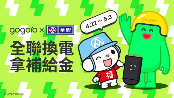 Gogoro 深化 65 萬車主生活圈經營！攜手全聯首推「換電拿補給金」每 5 間全聯就有 1 座 GoStation　打造換電、採買無縫整合體驗 @3C 達人廖阿輝