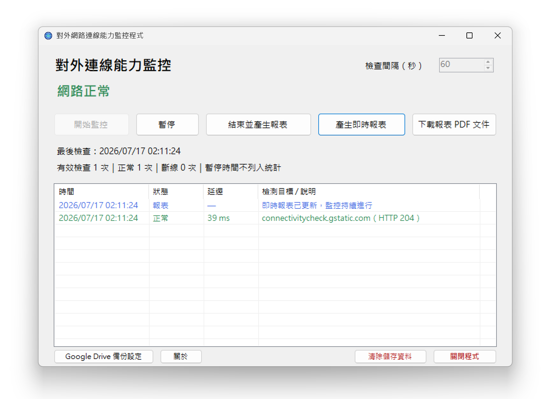 NetCheckMonitor：免費開源的 Windows 對外網路連線能力監控程式，斷線紀錄、 PDF 報表與 Google Drive 備份一次完成 @3C 達人廖阿輝