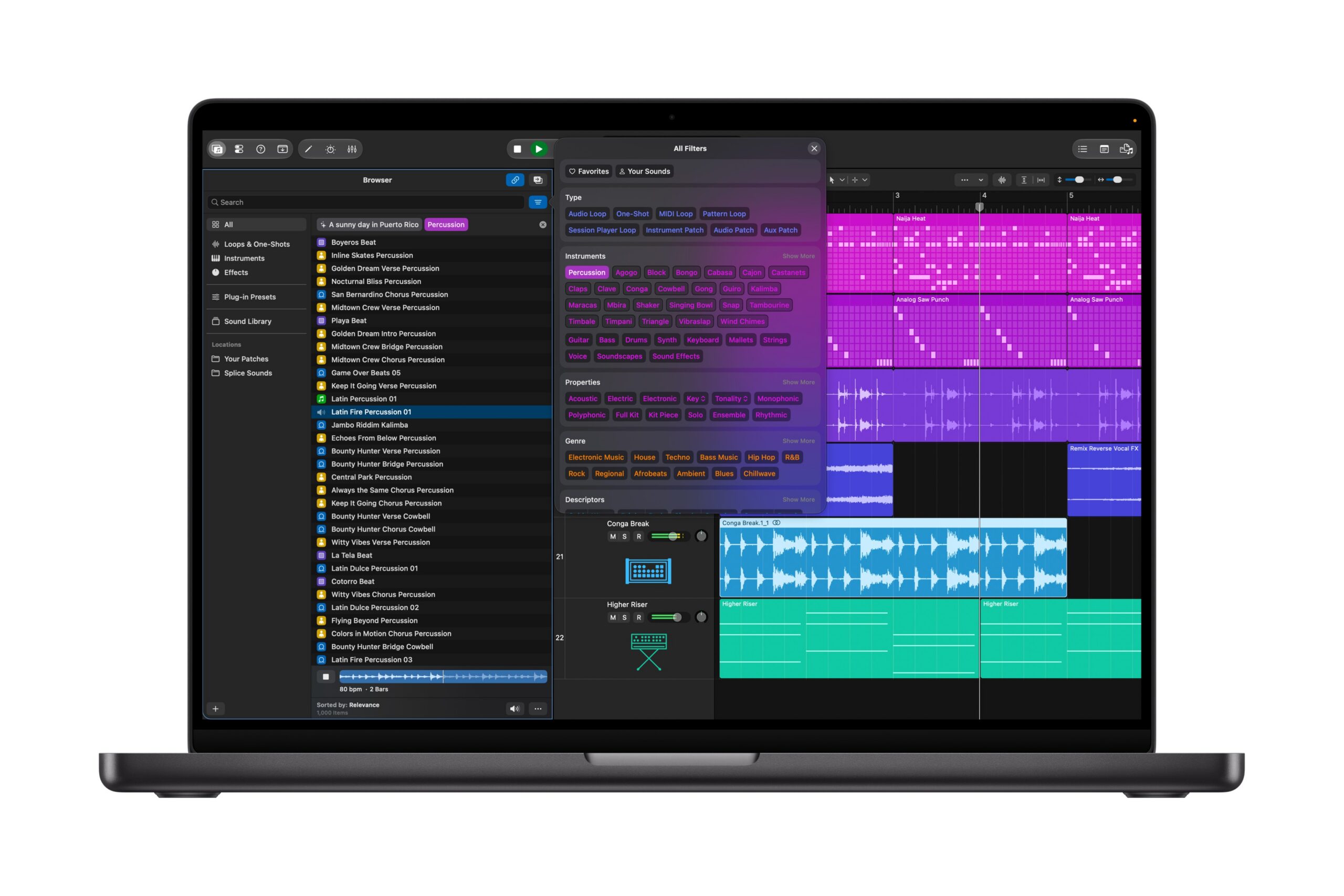 Mac 版 Logic Pro 重新設計的 Browser