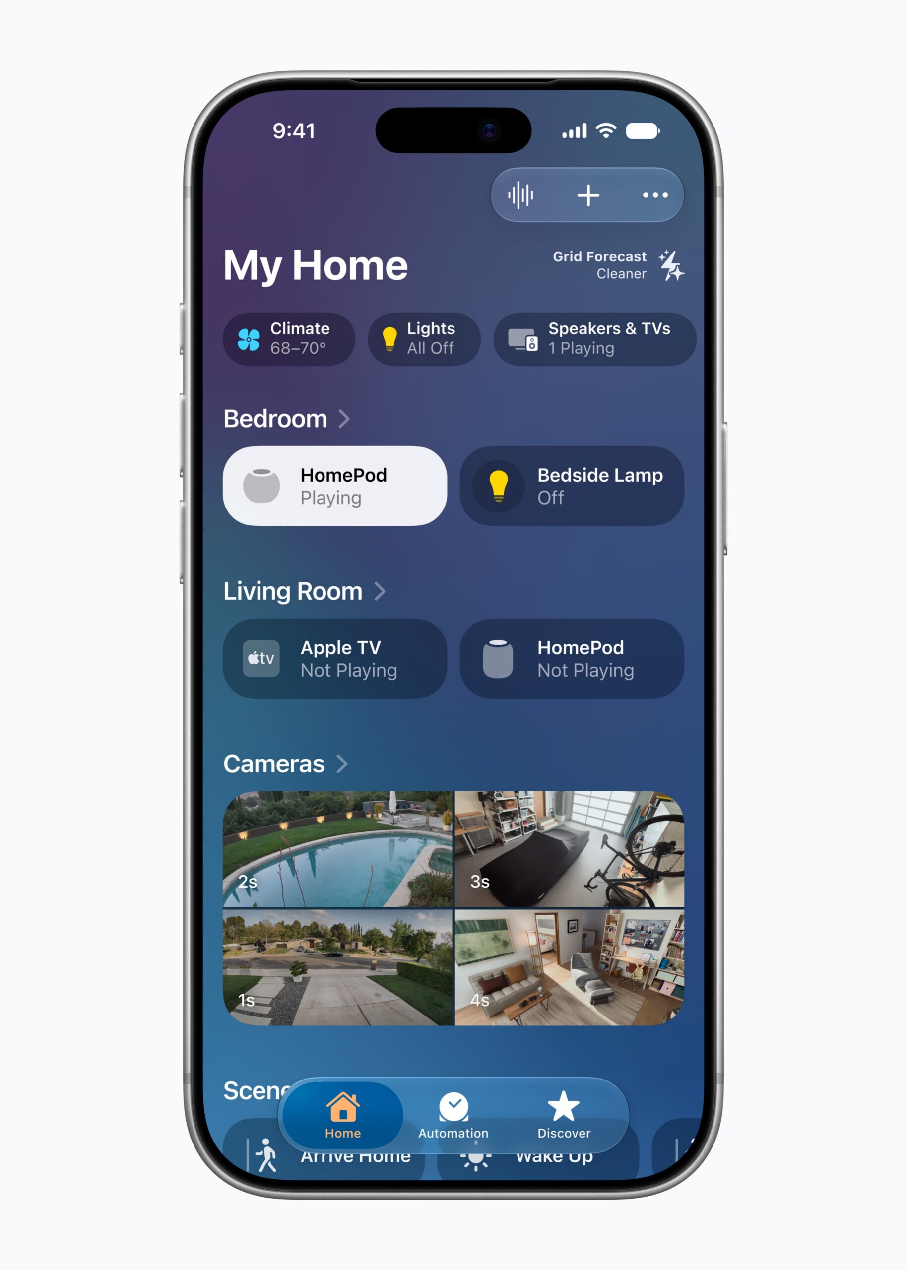 透過 iPhone 家庭 app 管理智慧家庭配件
