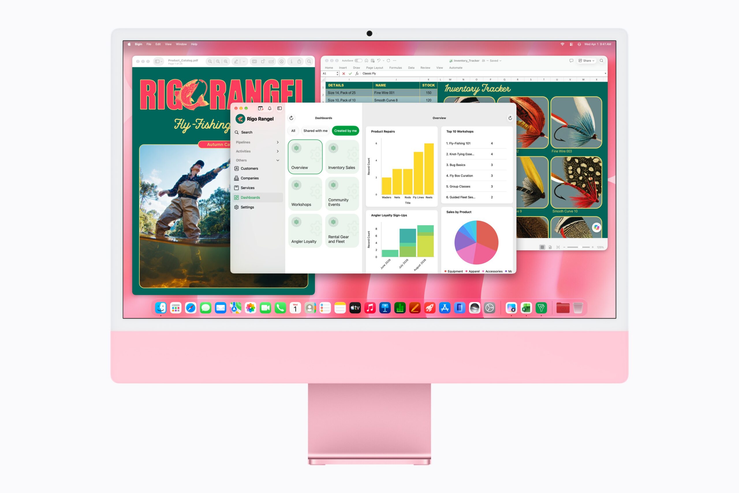 M6 iMac 執行 Bigin 與 Microsoft Excel
